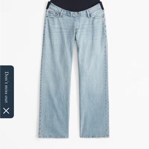 Abercrombie Maternity Baggy Jeans - Light Wash